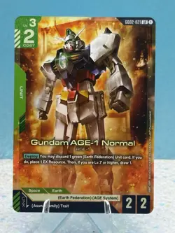 Gundam Card Game Dual Impact Gundam AGE-1 Normal GD02-021 LR - Image 1