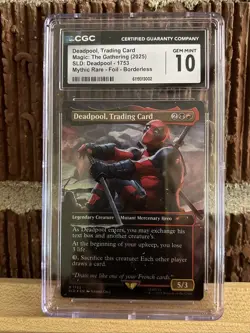 MTG SLD Marvel Deadpool, Trading Card FOIL CGC 10 Gem Mint Magic The Gathering - Image 2