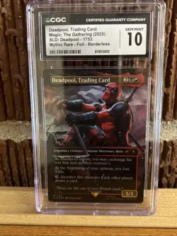 MTG SLD Marvel Deadpool, Trading Card FOIL CGC 10 Gem Mint Magic The Gathering - Image 3