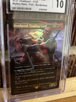 MTG SLD Marvel Deadpool, Trading Card FOIL CGC 10 Gem Mint Magic The Gathering - Image 4
