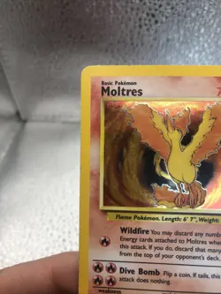 Moltres Holo - Fossil 12/62 - 1999 English Pokemon Card WOTC - Image 3