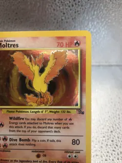 Moltres Holo - Fossil 12/62 - 1999 English Pokemon Card WOTC - Image 4