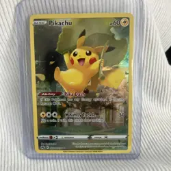 Pokemon Pikachu TCG Crown Zenith Full Art Holo Rare Card GG30/GG70 - Image 1