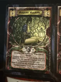 Legend of the Five Rings CCG Vintage Card Lot Bayushi Kachiko, Shosuro Taushui … - Image 2