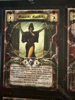 Legend of the Five Rings CCG Vintage Card Lot Bayushi Kachiko, Shosuro Taushui … - Image 3