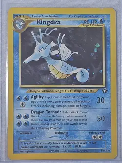Pokemon TCG Kingdra Neo Genesis Holo Rare Card 8/111 - MP - Image 1