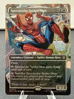 Spectacular Spider-Man (Borderless) Marvel's Spider-Man Regular MTG SPM 0014 - Image 1