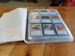 Huge MTG Binder 600+ Cards Rare 1995 Vintage Attic Find Rare Holo Foil - Image 1