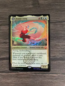 NM Avatar Aang / Aang, Master of Elements Prerelease Foil Promo Avatar MTG Magic - Image 1