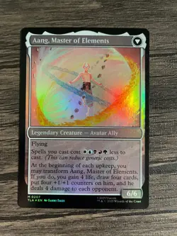NM Avatar Aang / Aang, Master of Elements Prerelease Foil Promo Avatar MTG Magic - Image 2