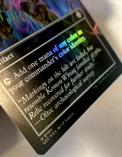 MTG Arcane Signet (Borderless Foil) Lost Caverns of Ixalan Commander 0104 LP /NM - Image 2