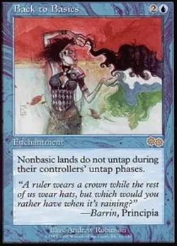 1x Back to Basics Heavy Play MTG Magic - Kid Icarus - - Image 1