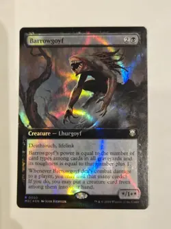 MTG Barrowgoyf Extended Art Ripple Foil #50 Commander: Modern Horizons 3 LP - Image 1