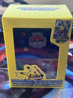 Yokohama Deck Sealed Box Pokemon World Championships 2023 w/ Pikachu - Image 1