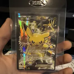 POKEMON PIKACHU EX XY124 XY FULL ART (RARE RED AND BLUE COLLECTION PROMO) - Image 2