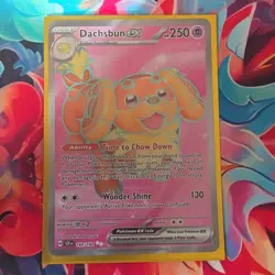 Pokemon Dachsbun ex Special Illustration Rare Holo SV07 Stellar Crown 160/142 - Image 1