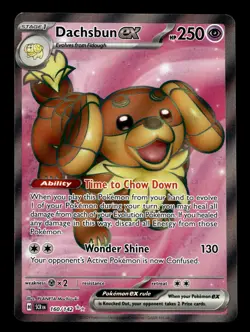 Dachsbun ex 160/142 SV07: Stellar Crown Ultra Rare Pokemon TCG - Image 1