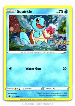 Squirtle SWSH233 - SWSH Black Star Promo - Pokemon Card - near Mint - Image 1