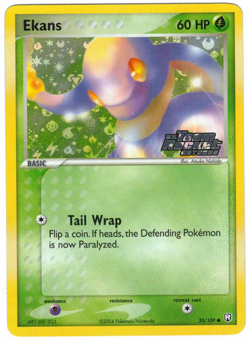 Ekans 55/109 EX Team Rocket Returns Reverse Holo Common Stamped Pokemon Card - Image 1