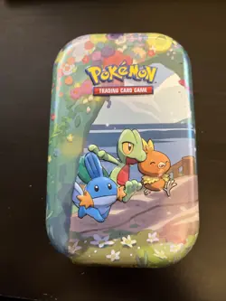 EMPTY Hoenn Starter Treecko Torchic Mudkip Pokemon Celebrations Mini Tin - Image 1