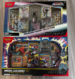 Prismatic Evolutions & Mega Lucario Premium Figure Collection Sealed Lot of 2 - Image 1