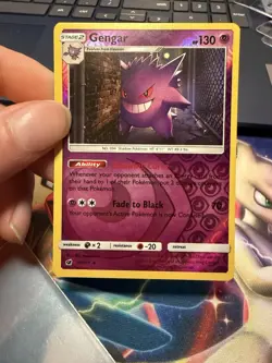 Pokemon TCG Gengar 38/111 SM-Crimson Invasion Holo Rare Reverse Holo Stage 2 HP… - Image 1