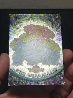 Topps Pokemon TV Animation #3 Venusaur Holo Foil Embossed Flames 3rd print - Image 2