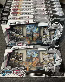 Pokemon Black Bolt & White Flare Unova Heavy Hitters Premium Collection SEALED - Image 1