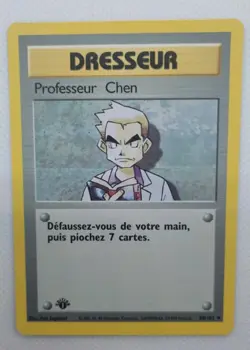 Carte Pokemon Professeur Chen 80/102 set de base Wizards 1999 ED 1 FR NEAR MINT - Image 1