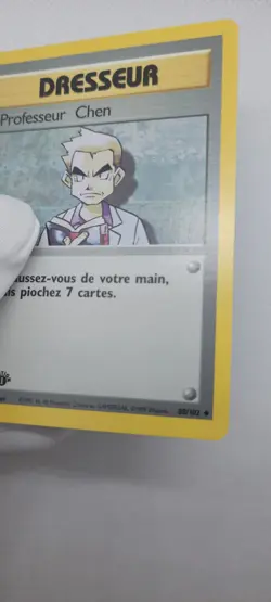 Carte Pokemon Professeur Chen 80/102 set de base Wizards 1999 ED 1 FR NEAR MINT - Image 2