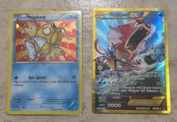 Pokemon TCG Gyarados EX 123/122 XY Breakpoint 2016 & Magikarp XY143 2016 Promo - Image 1