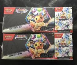 Lot Of 2 Pokemon Prismatic Evolutions Surprise Box + Booster Bundle Sams Club - Image 1