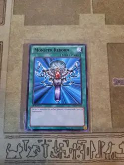 YUGIOH MONSTER REBORN BP02-EN128 BLACK RARE 1ST ED NM - Image 1