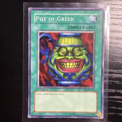 Pot Of Greed Common 1st Edition Yu-Gi-Oh! Structure Deck SD3-EN019 MP - Image 1