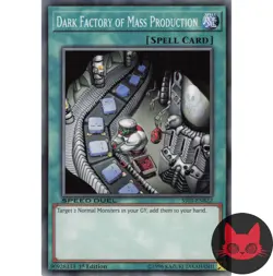 Yugioh Dark Factory of Mass Production SS03-ENB22 Common 1st Edition NM - Image 1