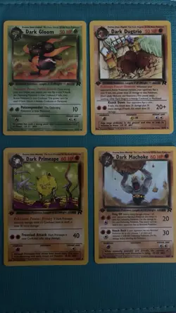 1st Edition Dark Pokemon Lot - 8 Cards - Vintage WotC Team Rocket & Neo Destiny - Image 2