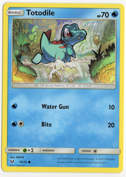 Totodile 18/73 Shining Legends Pokemon Card - Image 1