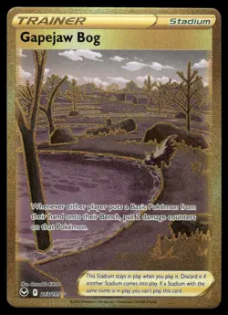 Pokemon Cards Gapejaw Bog 213/195 Silver Tempest Secret Rare NM *2 - Image 1