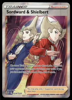 Pokemon Cards Sordward & Shielbert TG28/TG30 Silver Tempest Trainer Gallery NM - Image 1