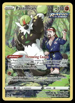 Pokemon Cards Passimian TG08/TG30 Silver Tempest Trainer Gallery Holo NM *1 - Image 1