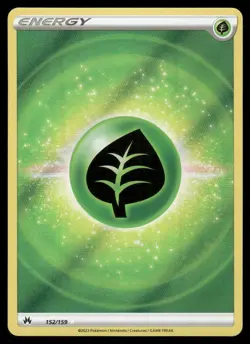 Pokemon Cards Grass Energy 152/159 Crown Zenith Rare Ultra NM - Image 1