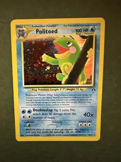 Politoed Neo Discovery Holo Rare Pokemon TCG Card 8/75 Unlimited - Image 1