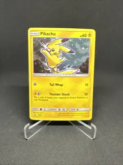 2017 Pokemon TCG Sun & Moon Black Star Promo SM98 Pikachu Cosmos Holo Card - Image 1