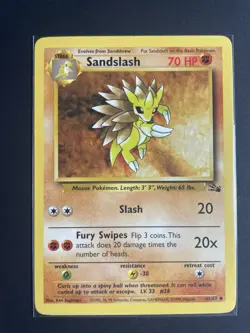 Pokemon Sandslash 41/62 Base Set 1999 Regular Uncommon English Card - Image 1