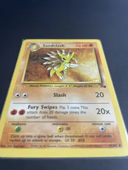 Pokemon Sandslash 41/62 Base Set 1999 Regular Uncommon English Card - Image 2