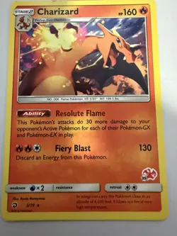 CHARIZARD 3/70 Dragon Majesty Battle Academy Stamped 39 Pokemon Card. Rare Card - Image 1