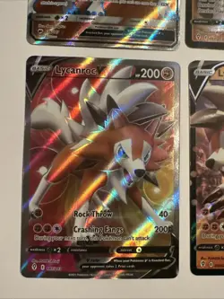 Pokemon LYCANROC 4 Card Lot ~ V GX VMAX Holo - Image 3