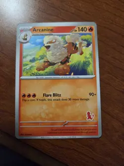 Arcanine My First Battle Charmander Stamp Pokemon Card - Image 1