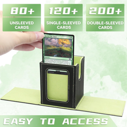 RADWIMPS Card Deck Box for MTG Commander Deck, Fits 100+ Cards, Magnetic Card Bo - Image 2