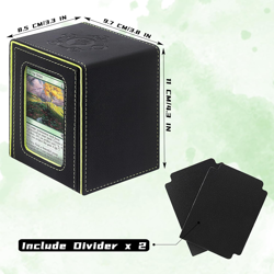 RADWIMPS Card Deck Box for MTG Commander Deck, Fits 100+ Cards, Magnetic Card Bo - Image 5